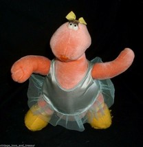 10" Vintage 1986 Talking Tops Orange Dinosaur Dino Girl Stuffed Animal Plush Toy - £44.08 GBP