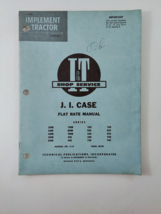 I&amp;T J.I. CASE TRACTOR SHOP SERVICE FLAT RATE MANUAL #C-13 - £9.40 GBP