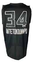 Giannis Antetokounmpo Milwaukee Signed Black Basketball Jersey JSA - £228.60 GBP
