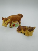 Vintage Salt and Pepper Shaker Dairy Cow Calf - £5.21 GBP