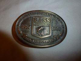 1992 BASS Belt Buckle 25th Anniversary -- Bass Anglers Sportsmen Society - £16.72 GBP