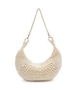 Soft Woven Soraya Chain Strap Shoulder Bag Ivory - $1,185.10 MXN