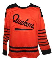 Any Name Number Philadelphia Quakers Retro Hockey Jersey Orange Any Size image 4