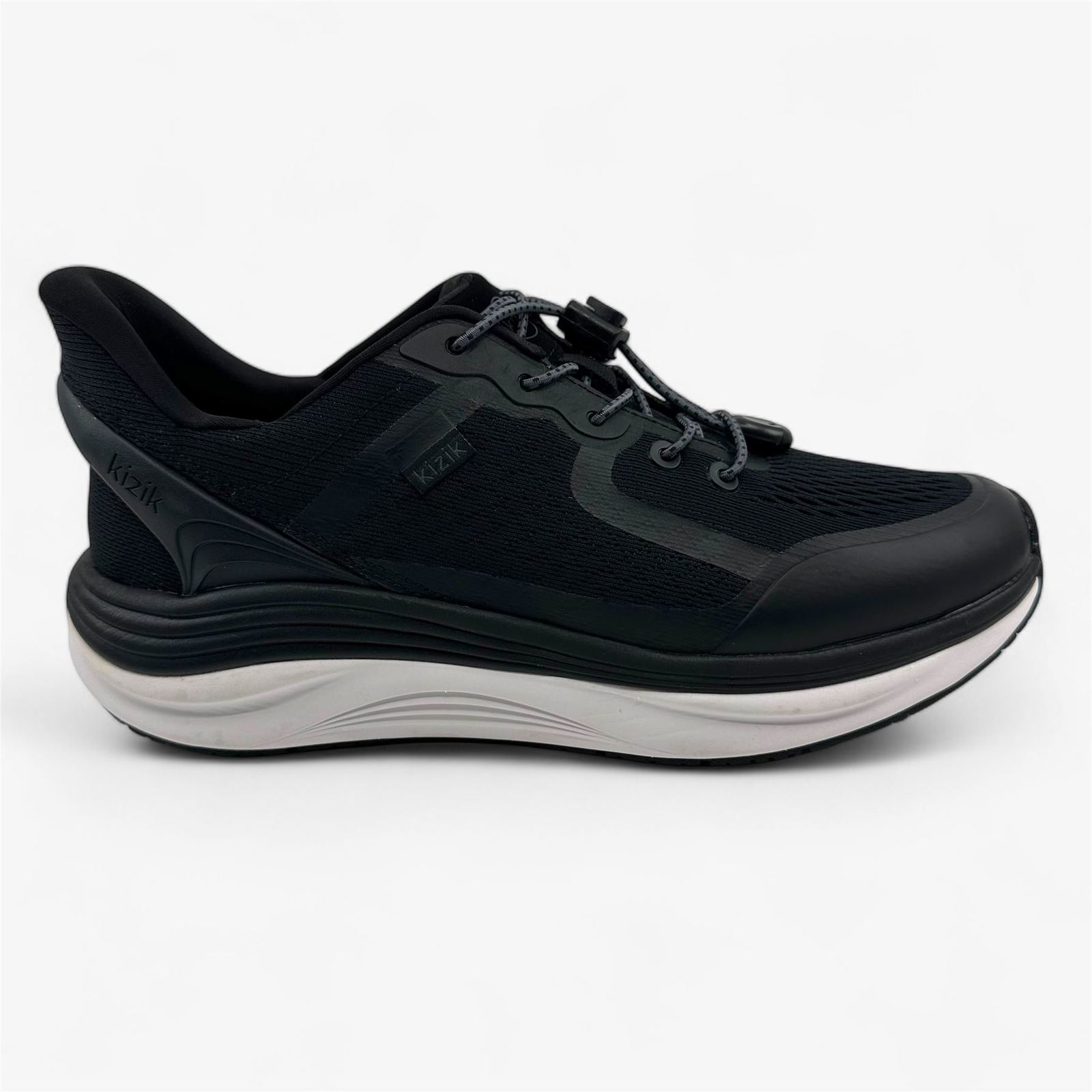 Kizik London Black Mens Athletic Sneaker
