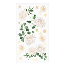 1 Sheets Spring Green White Peony Planner Stickers for Scrapbook Crafts ... - $5.99