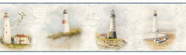 Lighthouses Of The Coast Wallpaper Border Chesapeake Wallcoverings BBC48422B - £16.23 GBP