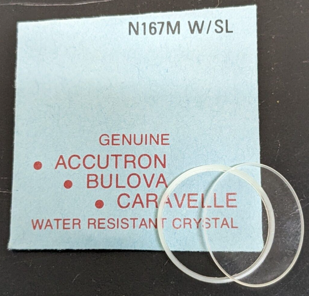 Genuine NEW Bulova Replacement Watch Crystal with Ring/Sleeve Part# N167... - $12.86