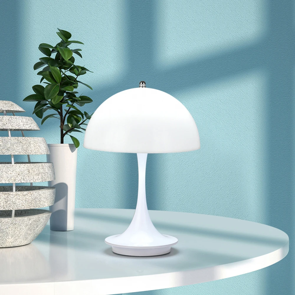 Mushroom small table lamp USB charging flower bud table lamp touch dimming - £30.25 GBP