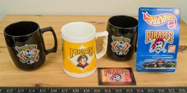 Lot of Pittsburgh Pirates Mugs Hot Wheels Die Cast Car hk - $29.69