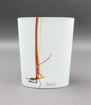 Kosta Boda Sweden Bertil Vallien Rainbow Frosted Art Glass Vase 6 1/2&quot; - £55.46 GBP