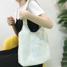 N shoulder bag simple canvas handbag tote female large capacity embroidery shopping bag thumb200