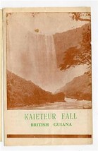 Kaieteur Fall 7 Dayr Tour Brochure British Guiana 1920&#39;s - $67.32