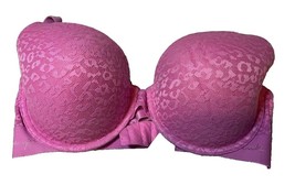 Victoria’s Secret PINK 36DD WearEverywhere Bra Pink Lace Lightly Lined U... - $15.99
