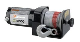 KEEPER KT2000 12V Electric Winch, 2,000 lb. Capacity, Wire Rope with Hoo... - $200.33 CAD
