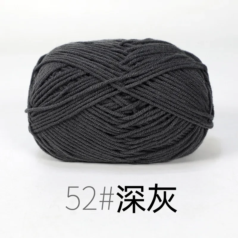 4ply Milk Cotton Yarn For Crochet Needlework Dyed Lanae Craft -RYMX52-1p... - €2,20 EUR