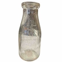 Sheffield Farms New York Pint Glass Milk Bottle Dairy Numbered 4 - $10.46