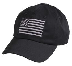 Black Tactical Operator Cap Military Contractor Hat with Embroidered USA... - $15.97