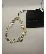 Marc jacobs Gold And Silver Tone Flower Charms Choker. - £33.45 GBP