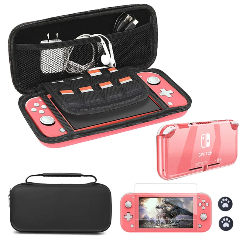 Switch Lite Accessories Bundle - Soft Glitter TPU Protective Case &amp; Screen - £19.91 GBP