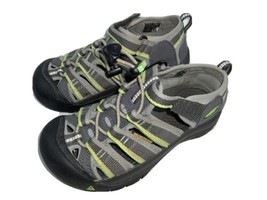 KEEN Newport Gray / Green Waterproof Sport Sandals Shoes KIDS US 13 / EU 31 - £19.50 GBP