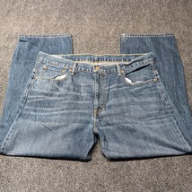 Levis 569 Jeans Men 38x30 Blue Loose Fit Straight Leg Casual Denim Pants - £18.07 GBP