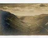 Crawford Notch Mt Willard Real Photo Postcard White Mountains New Hampsh... - $17.82