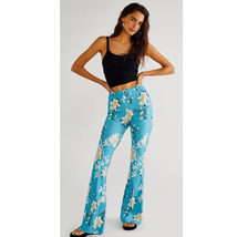 New FREE  PEOPLE The Janis Printed Bells NOVELLA ROYALE $145 X-SMALL  Blue - £62.13 GBP