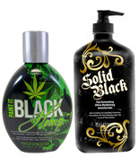 Millennium PAINT IT BLACK HEMP Dark Bronzer Tanning &amp; SOLID BLACK TAN EX... - $48.95