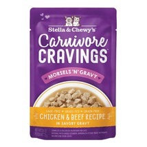 Stella and Chewys Carnivore Cravings MorselsNGravy Chicken and Beef Recipe 2.8oz - £59.31 GBP