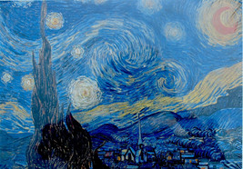 Piatnik Vincent Van Gogh Starry Night 1000 pc Jigsaw Puzzle Post Impressionism - £14.08 GBP