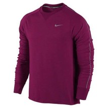 Mens Shirt Nike Red Fireberry Dri-FIT Sprint Crew Long Sleeve $90 NEW-si... - £29.72 GBP