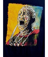Freddy Krueger T-Shirt XL Mens Horror Gore A Nightmare on Elm Street Yel... - £21.64 GBP