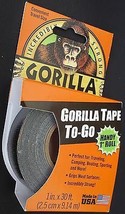 Gorilla Tape 1 Inch X 30 Feet Heavy Duty Black Duct Tape #6100102 - £3.89 GBP
