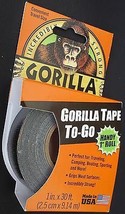 GORILLA TAPE 1 INCH X 30 FEET Heavy Duty Black Duct Tape #6100102 - £3.94 GBP