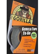 GORILLA TAPE 1 INCH X 30 FEET Heavy Duty Black Duct Tape #6100102 - £3.88 GBP