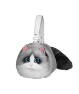 RJSTYLISH Handmade Plush Cat Kitty Purse Tote Crossbody Shoulder bag (Ra... - $89.00+