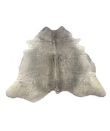 Grey Cowhide Rug (neck area has specs) Size: 6.2x6 feet D-289 - $241.90 CAD