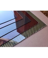 24&quot;x66&quot;x1/4&quot; 4x4 Twill Carbon Fiber Fiberglass Sheet Panel Glossy One Side - $992.24 CAD+