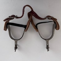 Vintage Western Cowboy North &amp; Judd Anchor Spurs 5 Point Stars with Straps - $79.19