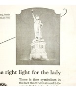1923 General Electric Statue of Liberty Advertisement Ephemera 9 x 5.5&quot; - €22,53 EUR