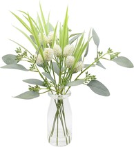 Mingfuxin Artificial Flowers For Decoration, Fake Plants Eucalyptus Leaves Ls - £24.71 GBP