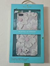 Kate Spade Protective Case for iPhone 6 6s 7 8 Plus Clear White Floral Cover - £8.68 GBP