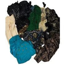 10 PC Lot Damaged Beaded Sequined Metallic Fabric Costume Scraps Upcycle - $99.00