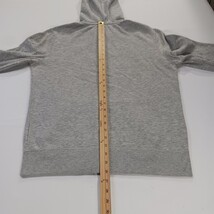 Aeropostale Men's Gray Full Zip Drawstring Hooded Sweatshirt Size Medium image 8