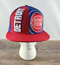 Detroit Pistons Snapback Baseball Hat New Era Hardwood Classics 9Fifty Blue Red - £19.46 GBP