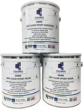 Colored Epoxies 10002 Clear Epoxy Resin Coating 100% Solids, High Gloss for - £194.99 GBP