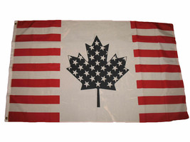3X5 Usa Us American Canada Canadian Friendship Flag 3&#39;X5&#39; Grommets Premium - £14.38 GBP