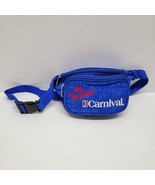 Vintage Carnival Cruise Line The Fun Ships Blue Nylon Fanny Pack 3 Pockets - $58.18 CAD