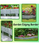 Interlocking Stone Effect Garden Border Landscape NO DIG Edging Stakes 3... - €33,64 EUR