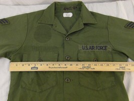 Vintage US Air Force OG-507 Dura Press 14.5 X 31 Utility Shirt Button Front - £25.41 GBP